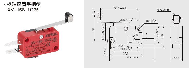 Micro Switch XV-156-1C25