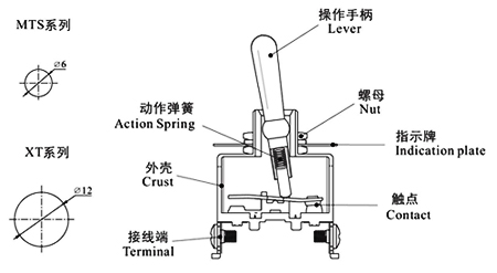 Toggle Switch XT-11B