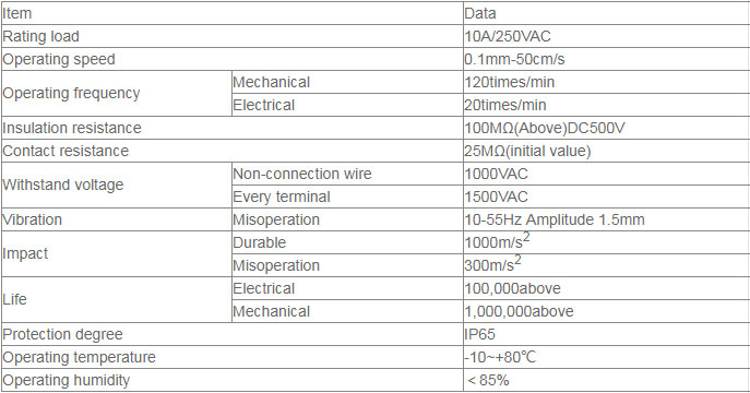 Micro switch manufacturer-Limit Switch XZ7-100